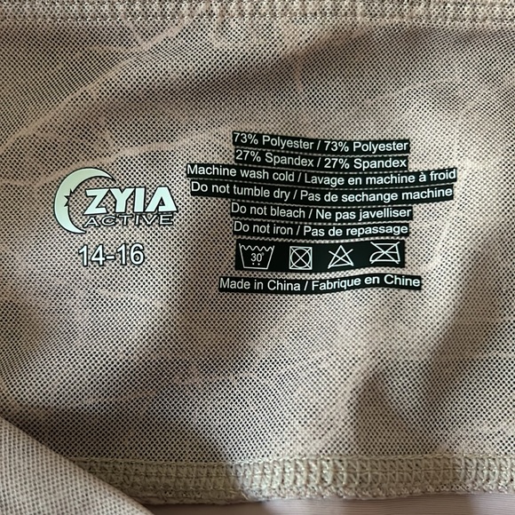 ZYIA‎ Pink Digital Granite Pocket Light N Tight Hi-Rise Size 14-16 “22 Leggings - Picture 7 of 9